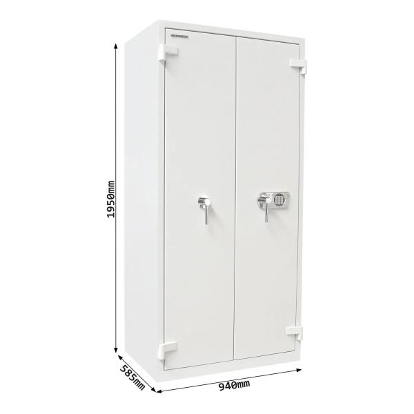 Rottner Stahlbüroschrank S2 Office 3 Fire Premium Elektronikschloss lichtgrau T05650